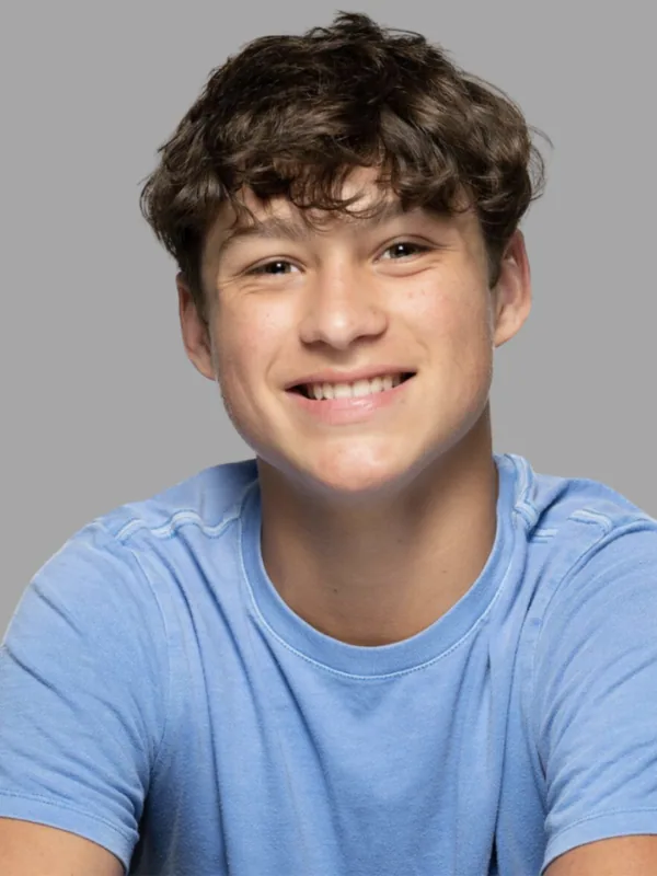 Headshot of a young performer represented by Level Talent Group