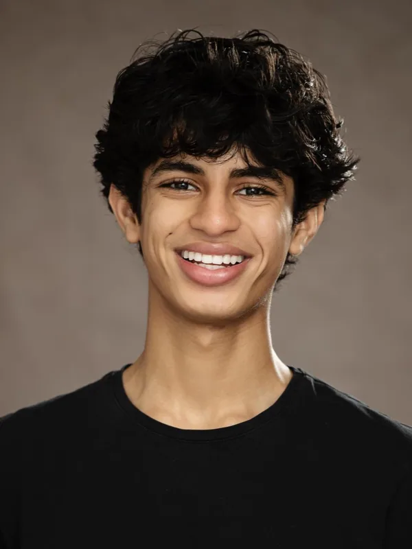 Headshot of a young performer represented by Level Talent Group